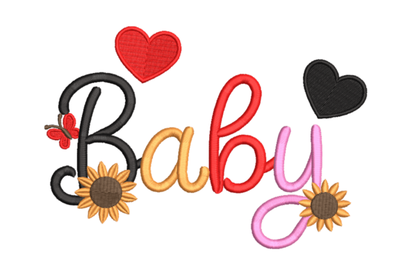 Baby Script with Hearts Sunflowers: Apparel Review