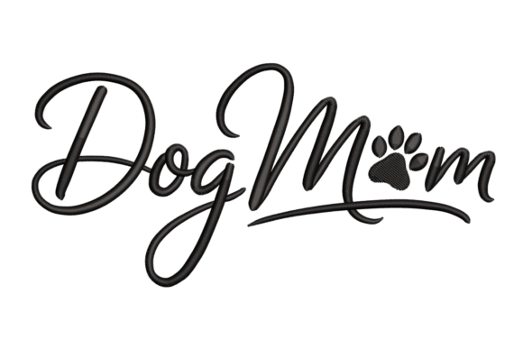 Dog Mom Script – Paw Print: An Embroidery Review