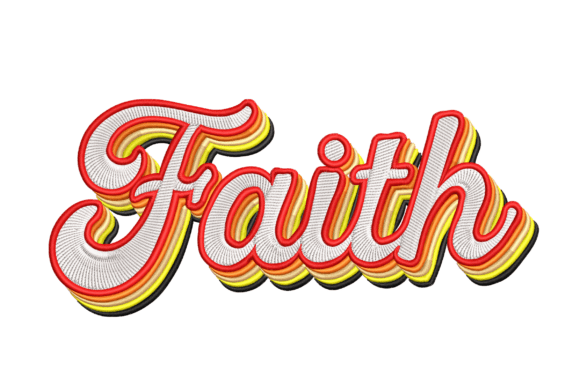 Faith Retro: A Bold, Textured Script for Meaningful Personalized Gifts