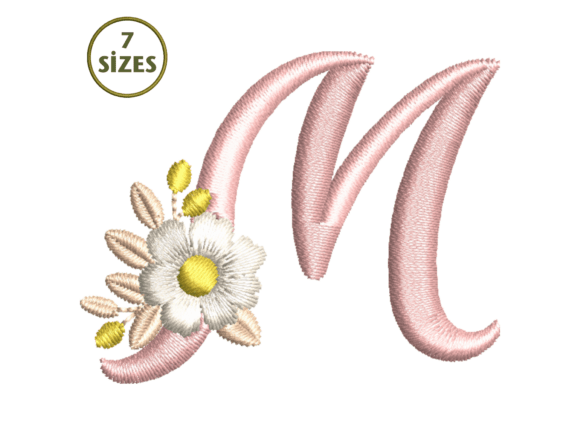Floral M Monogram Embroidery: Craft Fair Review