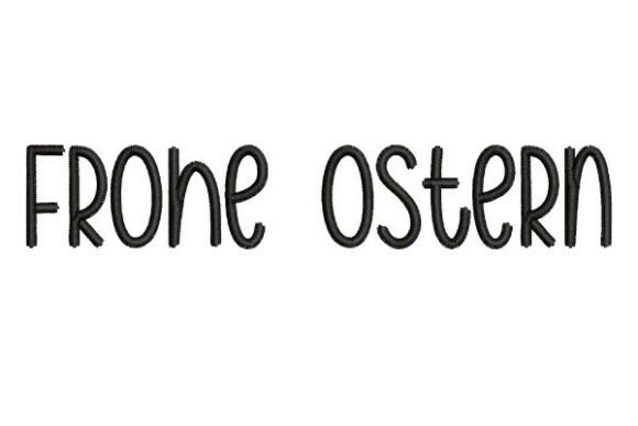 Frohe Ostern German Lettering: Apparel Design Review