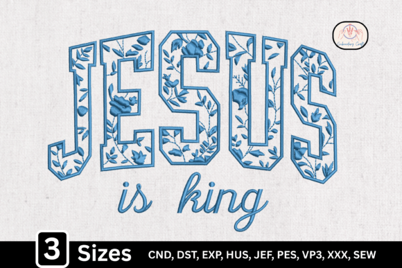 h1Blue Toile Floral Pattern Jesus is King Review for Real Embroidery Projects/h1