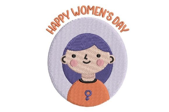 Happy Women's Day Girl Embroidery Design Review