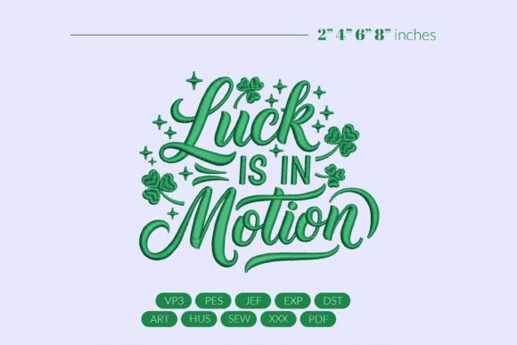 Luck is in Motion Embroidery: Seller Review