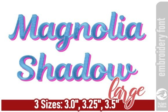 Magnolia Shadow Embroidery Font – A Designer’s Review for Personalized Gifts