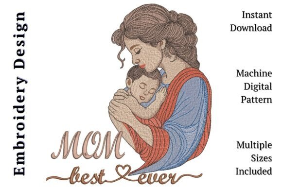 Mother Child Best Mom Ever: Embroidery Design Review
