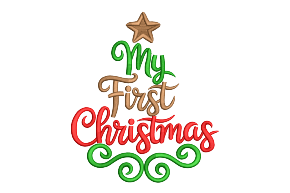 My First Christmas: A Heartfelt Embroidery Design for Keepsake Gifts