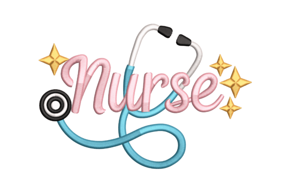 Nurse Script with Stethoscope: An Embroidery Review